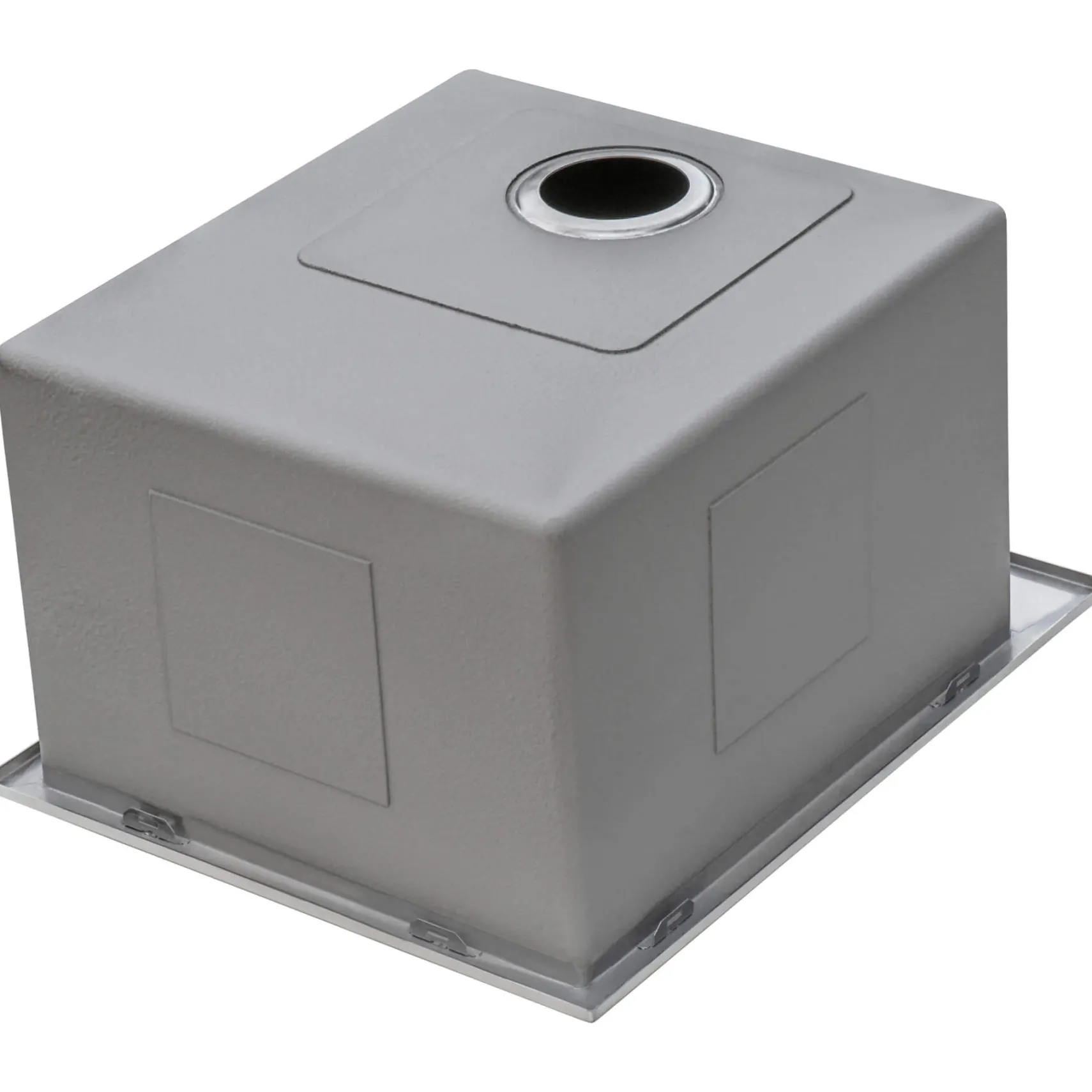 Ruvati Topmount Laundry Utility Sink 18 x 22 x 12 inch Rounded Corners Deep 16 Gauge Stainless Steel, RVU6018