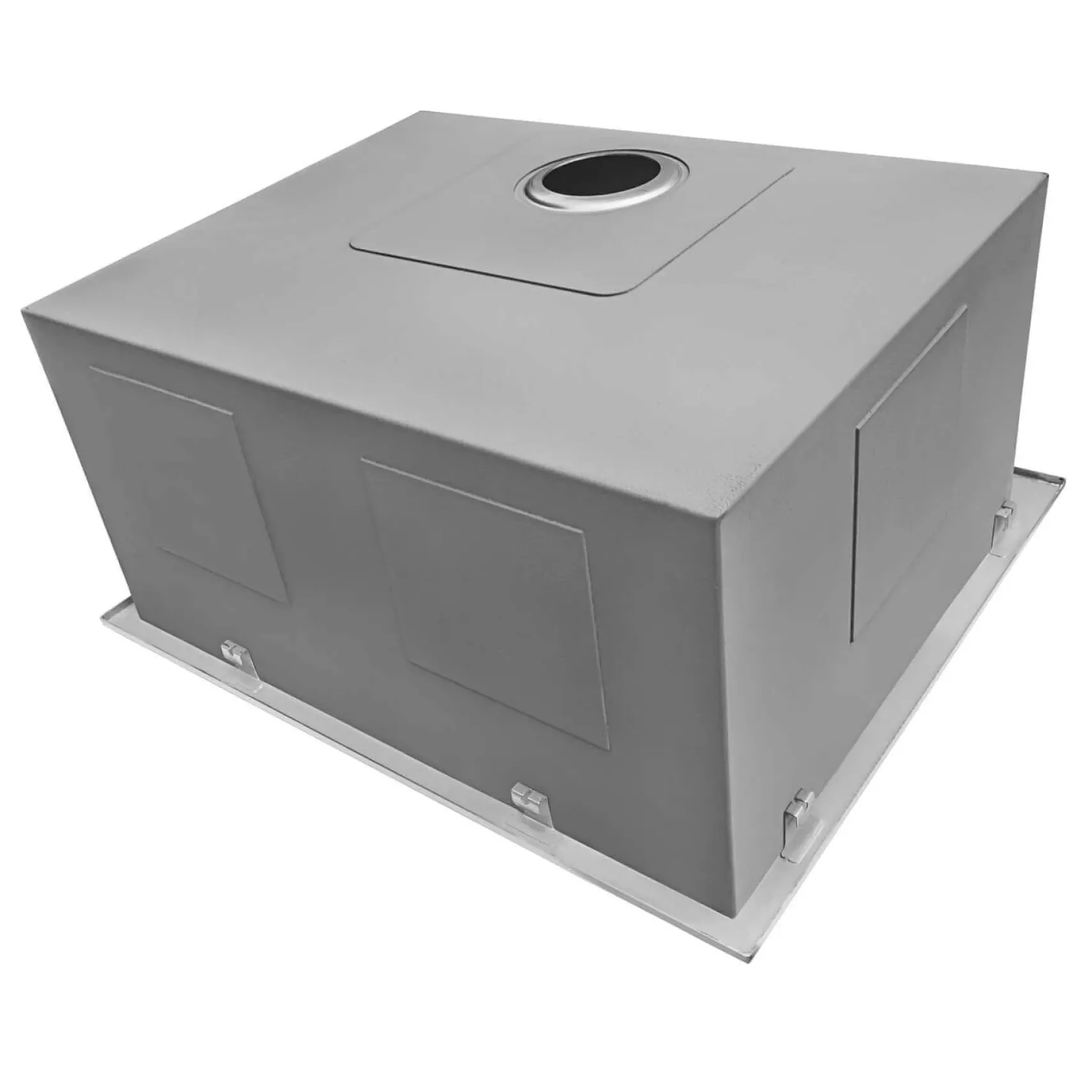 Ruvati Topmount Laundry Utility Sink 25 x 22 x 12 inch Rounded Corners Deep 16 Gauge Stainless Steel, RVU6015