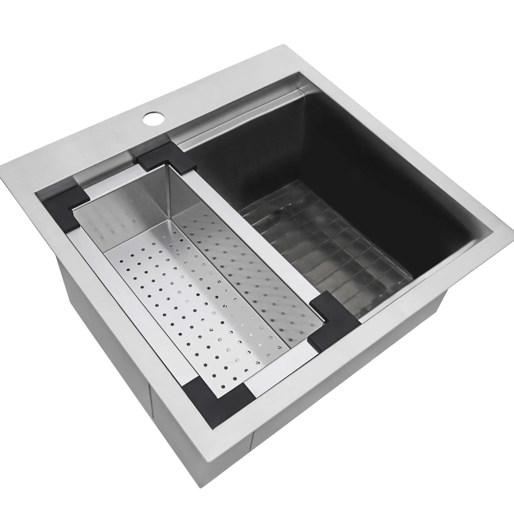 Ruvati Vino 21" Rectangle Stainless Steel Workstation Bar/Prep Sink, 16 Gauge, RVH8221