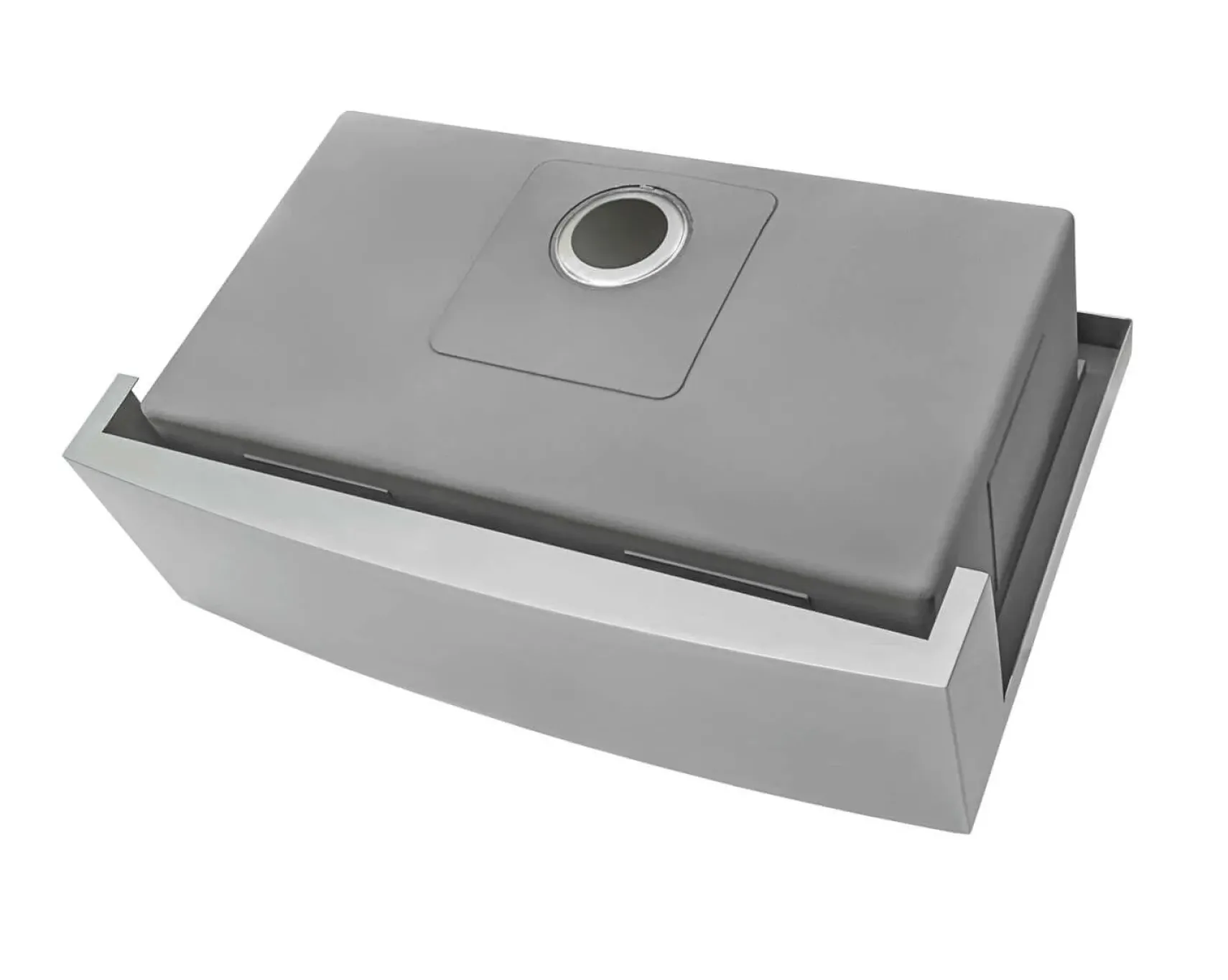 Ruvati 33" Apron-front Workstation Farmhouse Kitchen Sink, 16 Gauge, Stainless Steel Single Bowl - RVH9200