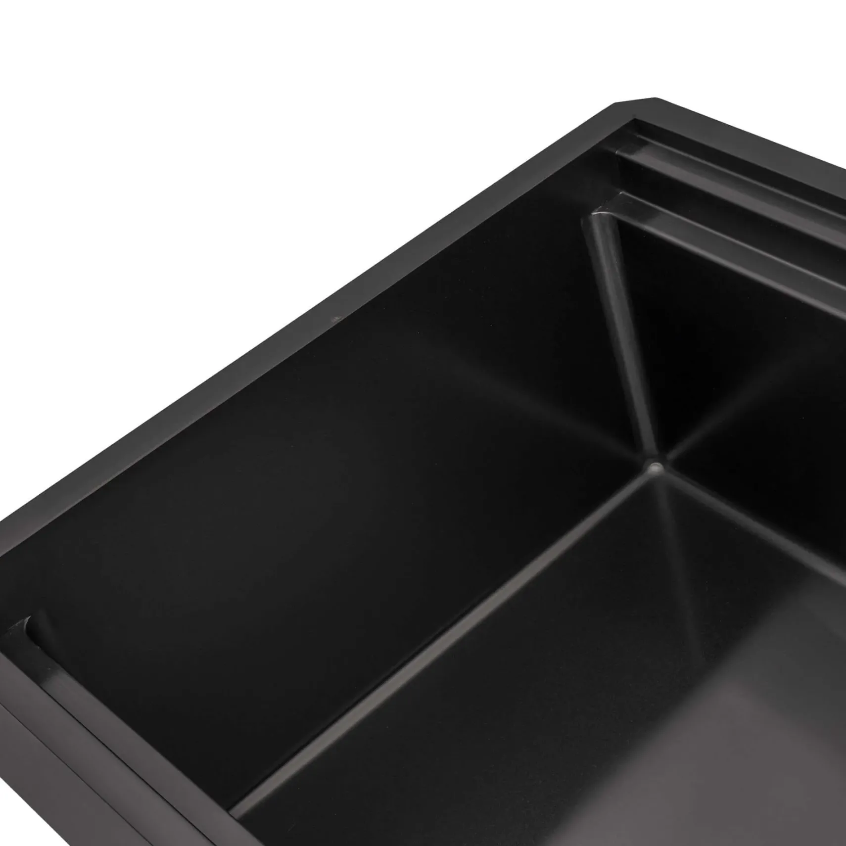 Ruvati Dual-Tier Pro 45-inch Gunmetal Black Stainless Steel Workstation Two-Tiered Ledge Undermount Kitchen Sink, 16, RVH6333BL