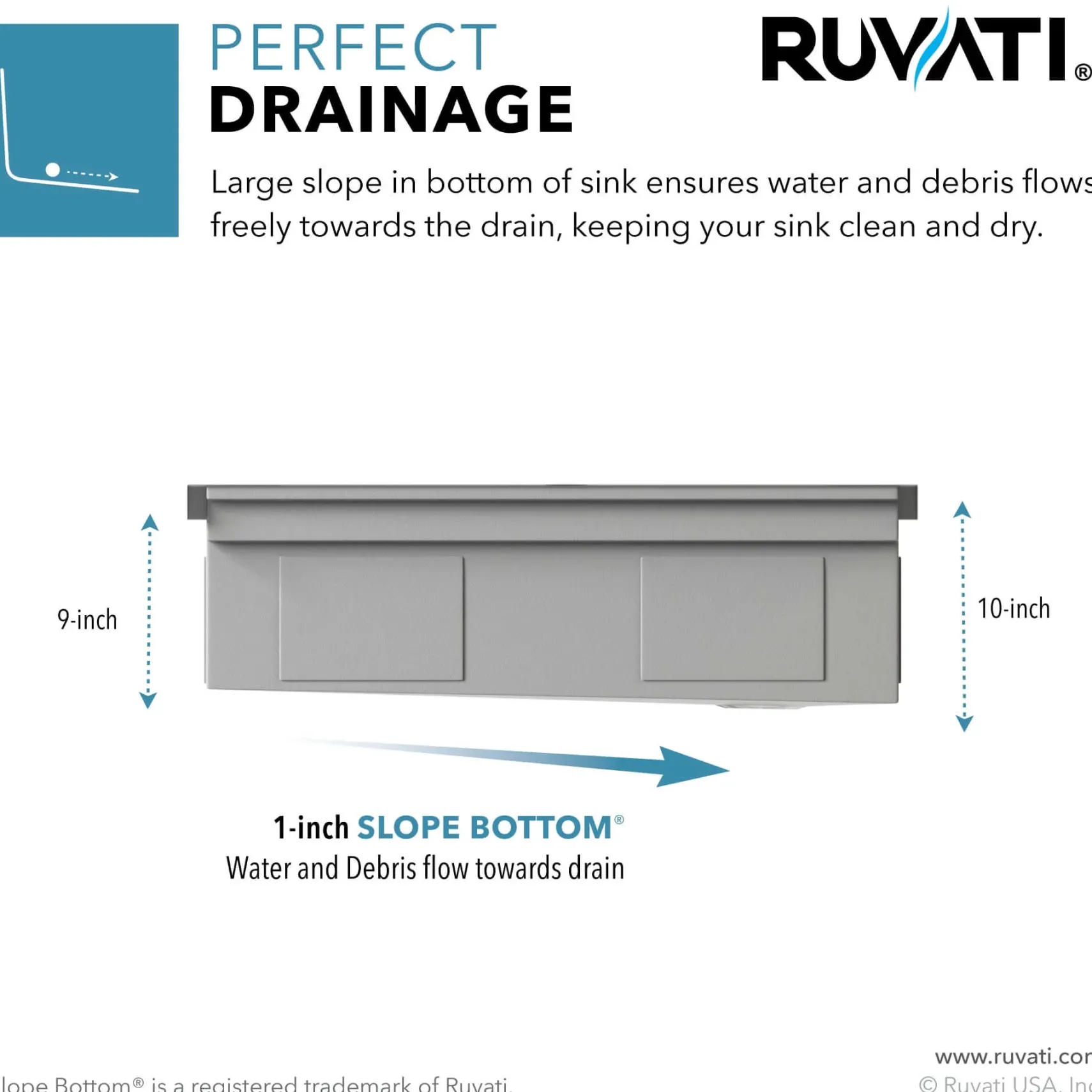 Ruvati Dual-Tier Pro 45-inch Gunmetal Black Stainless Steel Workstation Two-Tiered Ledge Undermount Kitchen Sink, 16, RVH6333BL