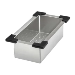 Ruvati Dual-Tier Pro 45-inch Workstation Two-Tiered Double Ledge Kitchen Sink Undermount 16 Gauge Stainless Steel, 16, RVH6333ST