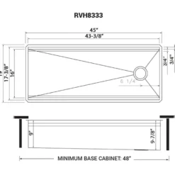 Ruvati Dual-Tier 45