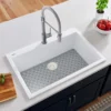Ruvati epiGranite 30" Drop-in Topmount Granite Composite Kitchen Sink, Arctic White, RVG1030WH