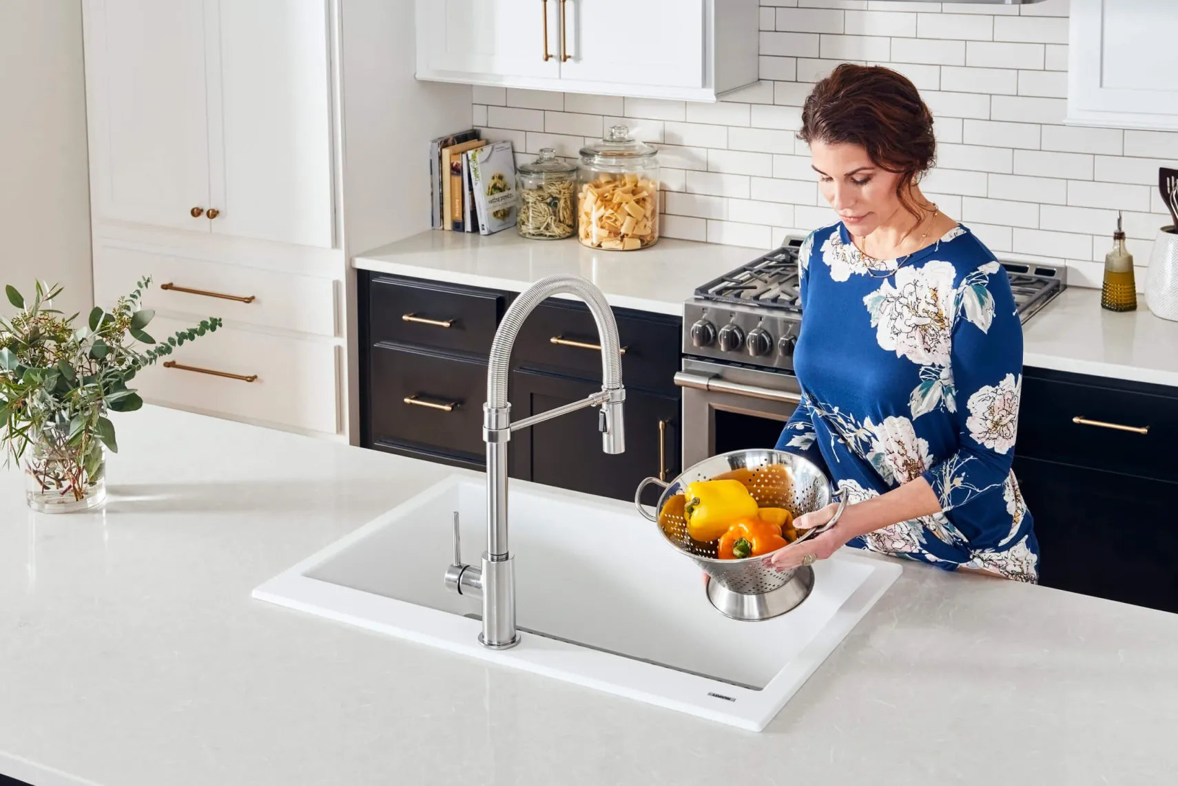 Ruvati epiGranite 30" Drop-in Topmount Granite Composite Kitchen Sink, Arctic White, RVG1030WH