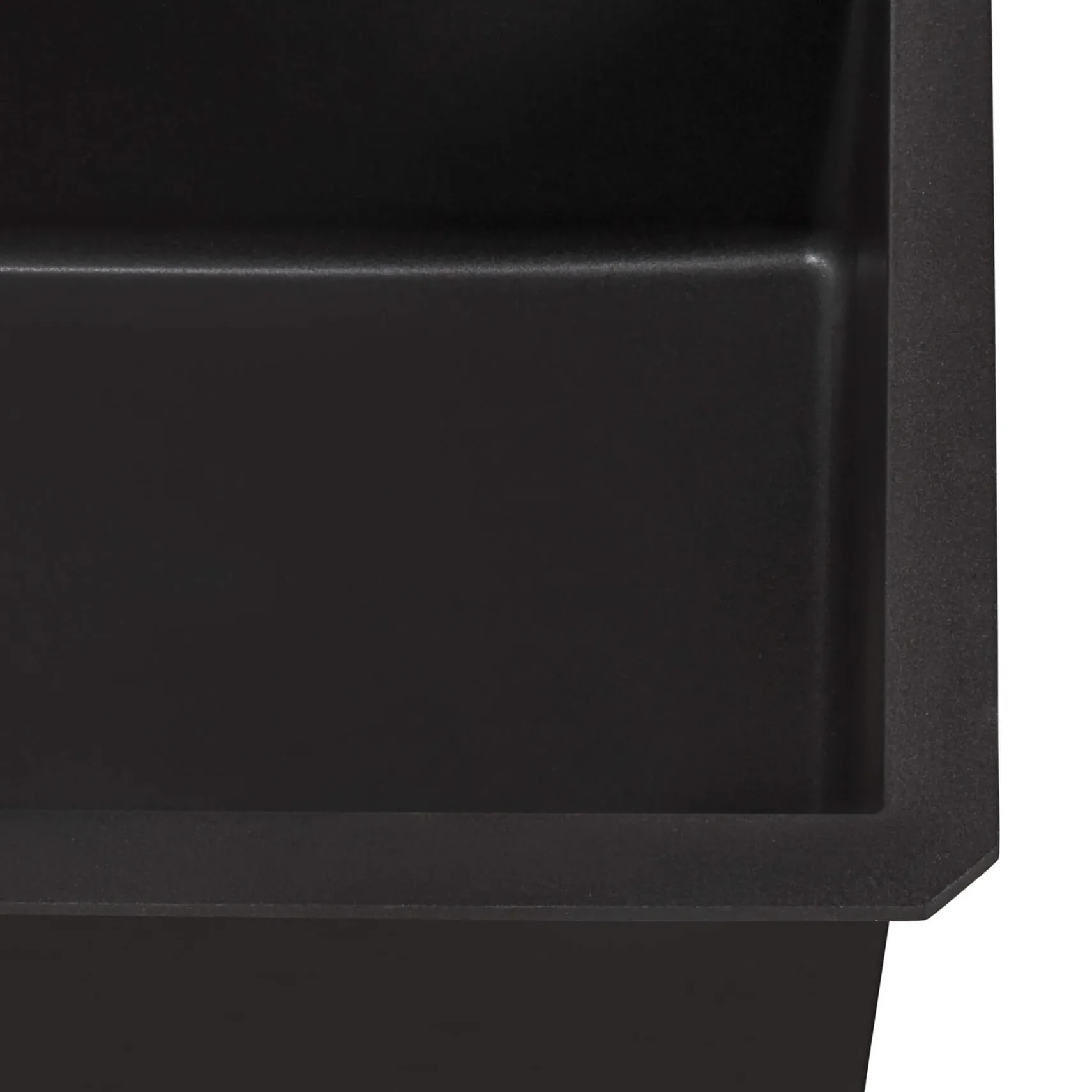Ruvati epiGranite 32" Undermount Granite Composite Kitchen Sink, Midnight Black, RVG2033BK