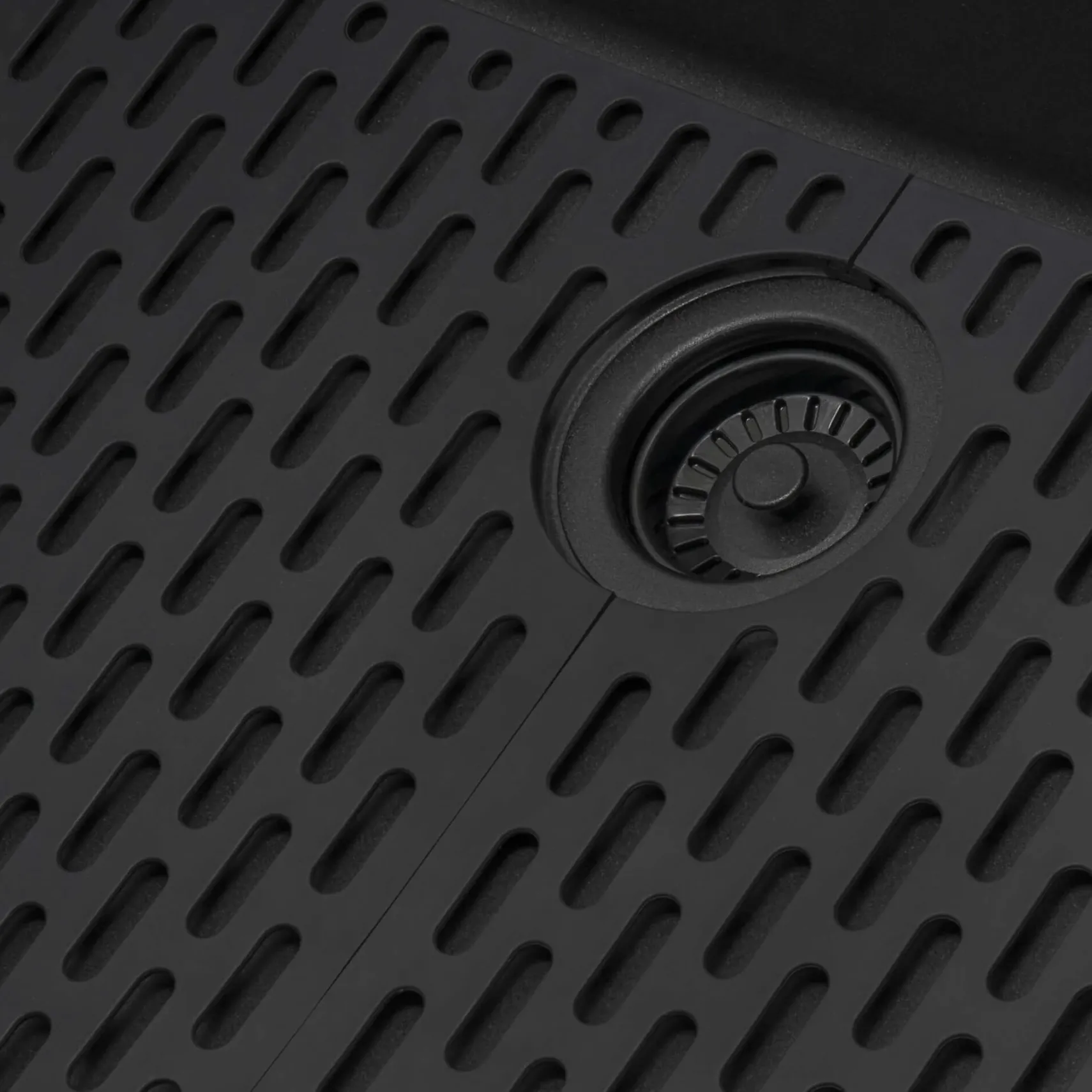 Ruvati epiStage 33" Undermount Granite Composite Workstation Kitchen Sink, Midnight Black, RVG2302BK