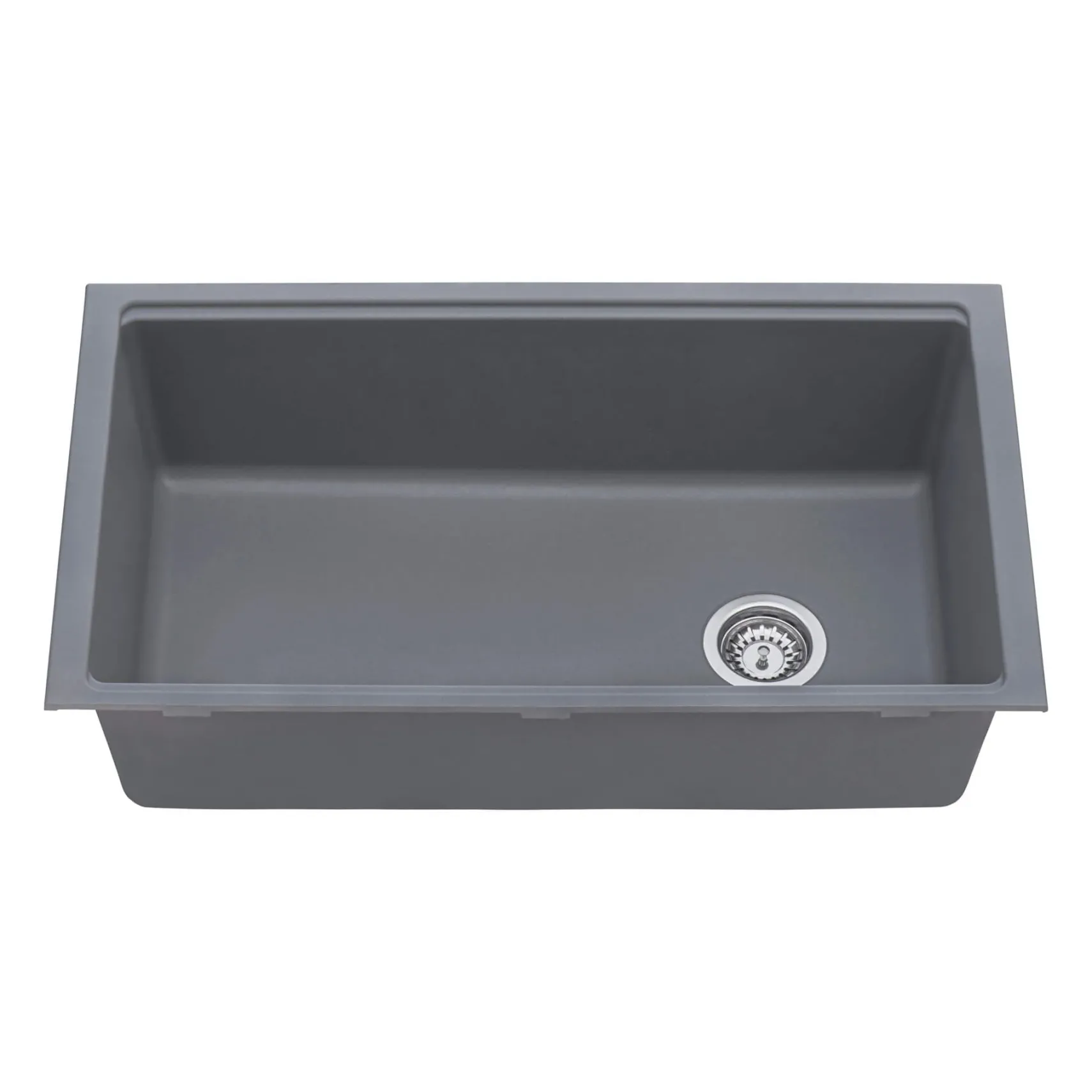 Ruvati epiStage 33" Undermount Granite Composite Workstation Kitchen Sink, Urban Gray, RVG2302UG