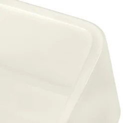 Ruvati Fiamma 33 inch Fireclay Biscuit Farmhouse Kitchen Sink Bow Front Curved Apron Single Bowl, RVL2398BS