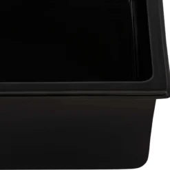 Ruvati Fiamma 30-inch Fireclay Undermount / Drop-in Topmount Kitchen Sink Single Bowl, Glossy Black, RVL3030BK