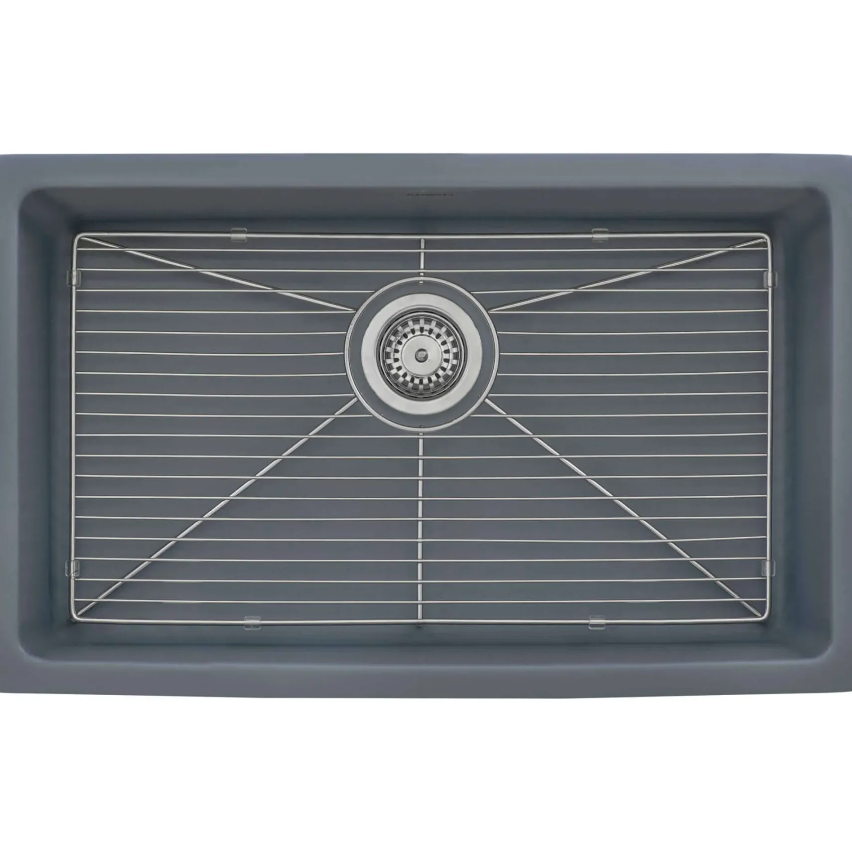 Ruvati Fiamma 30-inch Fireclay Undermount / Drop-in Topmount Kitchen Sink Single Bowl, Laguna Blue, RVL3030LU
