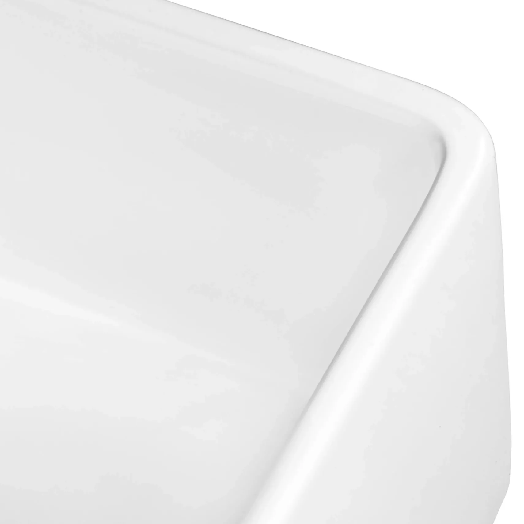 Ruvati Fiamma 33" Reversible Fireclay Apron-front Farmhouse Sink, White, RVL2300WH
