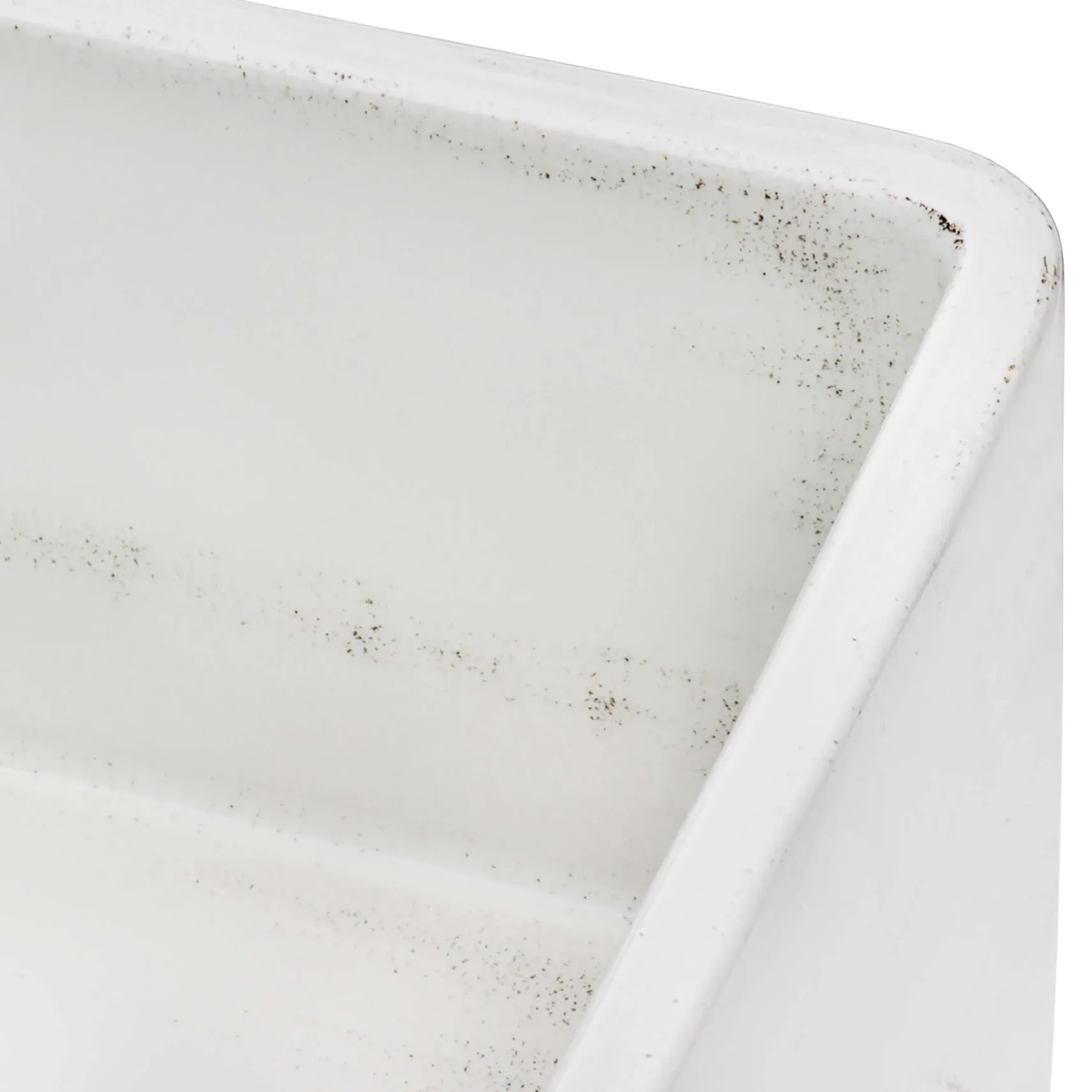 Ruvati Fiamma 33" Reversible Fireclay Apron-front Farmhouse Sink, Distressed White, RVL2300SW