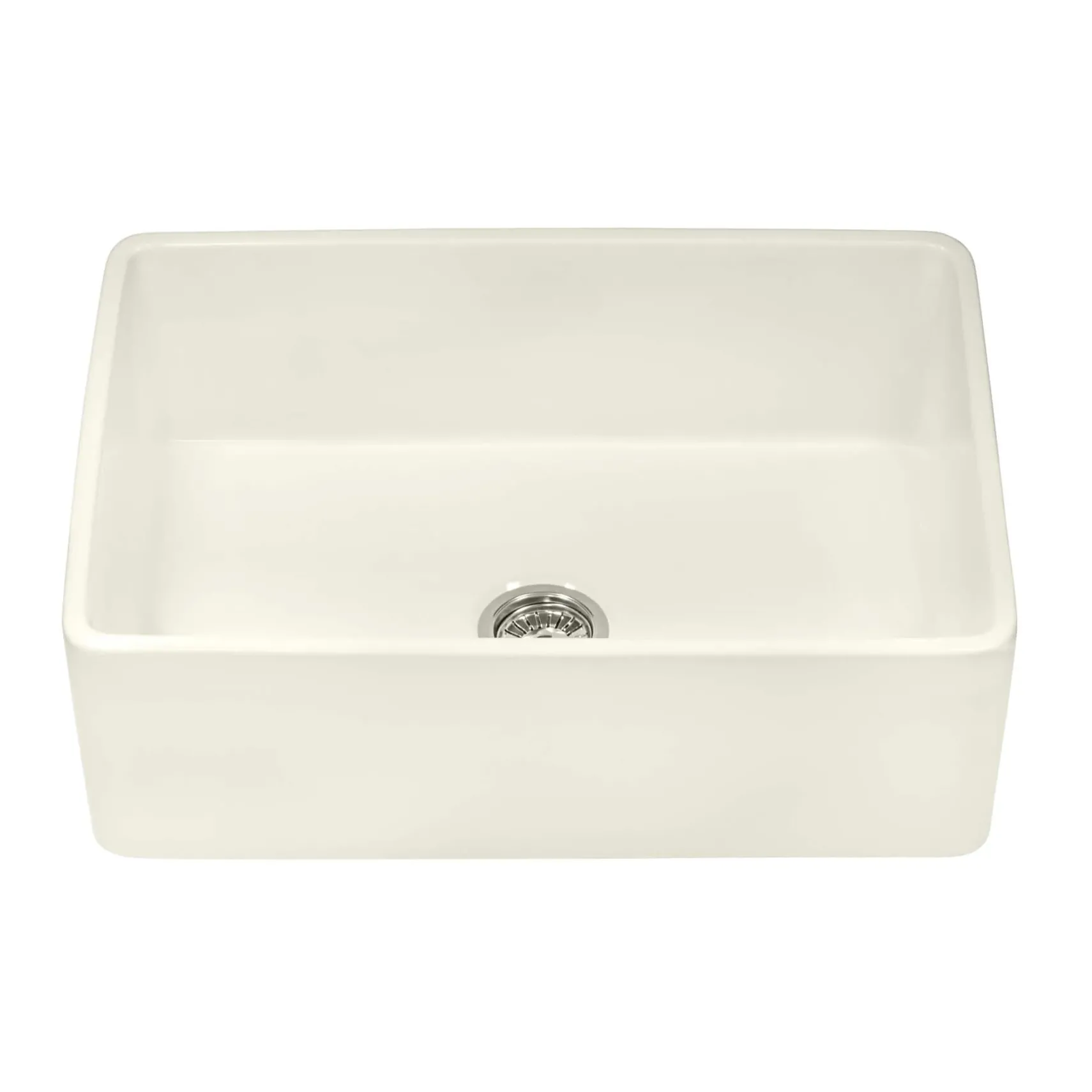 Ruvati Fiamma 30" Reversible Fireclay Apron-front Farmhouse Sink, Biscuit, RVL2100BS