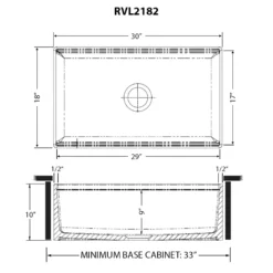 Ruvati Fiore 30" Fireclay Workstation Farmhouse Sink, White, RVL2182WH