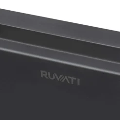 Ruvati Giana 30-inch Gunmetal Black Stainless Steel Workstation Undermount Kitchen Sink Single Bowl, 16, RVH6530BL