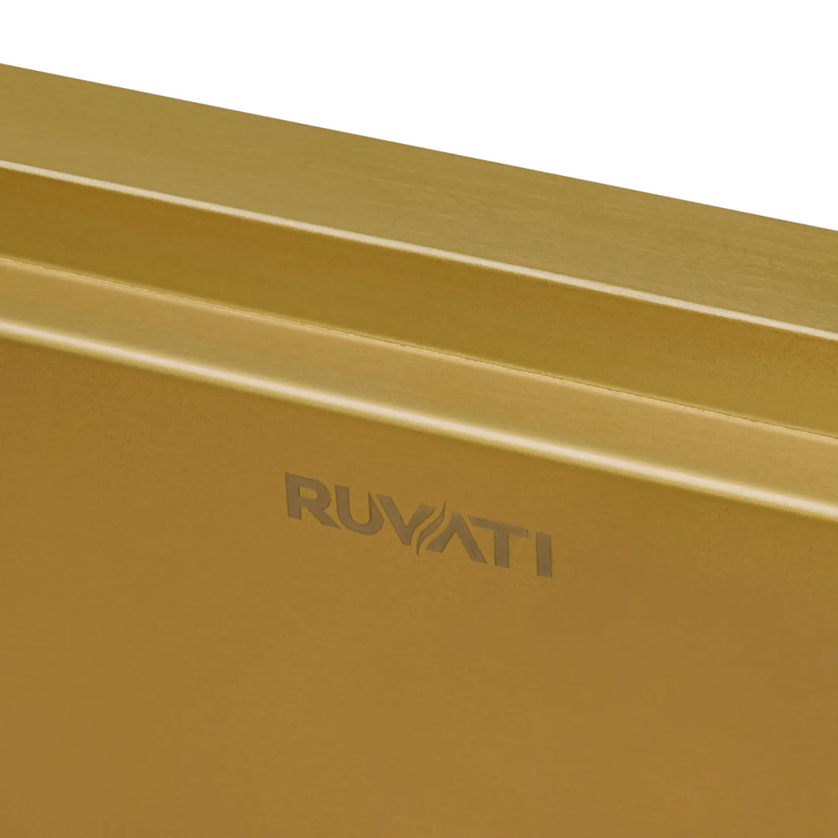 Ruvati Giana 30-inch Polished Brass Matte Gold Workstation Undermount Kitchen Sink Single Bowl, Stainless Steel, 16, Matte Gold Satin Brass, RVH6530GG
