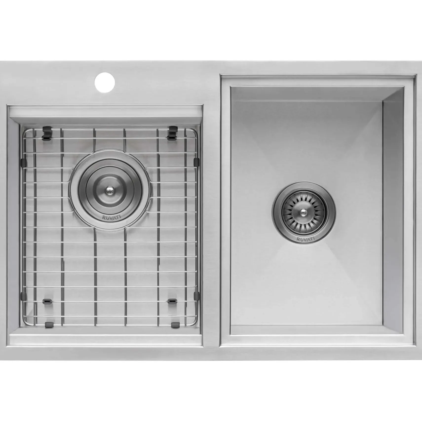 Ruvati Insulated Ice Chest and Outdoor Sink 29 x 20 inch BBQ Workstation Topmount T-316 Stainless Steel, RVQ6290