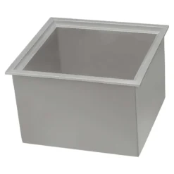 Ruvati Merino Insulated Ice Chest Sink, 21 x 20 inch Outdoor BBQ, Marine Grade T-316 Topmount Stainless Steel, RVQ6221