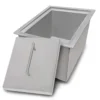Ruvati Merino Insulated Ice Chest Sink, 15 x 20 inch Outdoor BBQ, Marine Grade T-316 Topmount Stainless Steel, RVQ6215