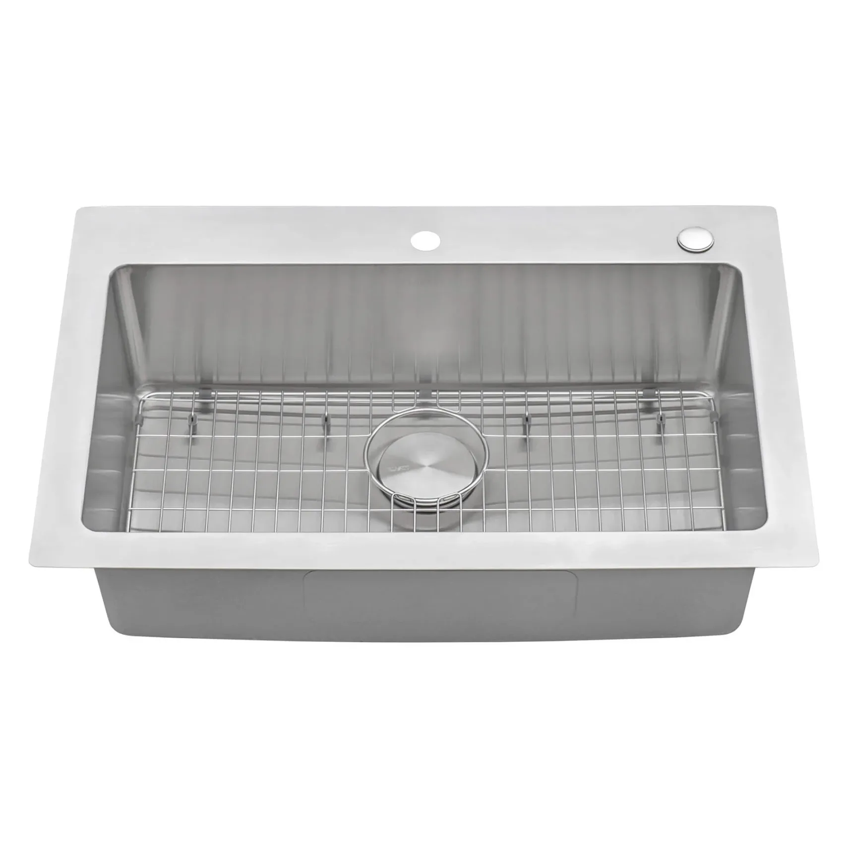 Ruvati Modena 33" Drop-in Topmount Stainless Steel Kitchen Sink, 16 Gauge, RVM5001
