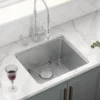Ruvati Modena 20" Undermount Rectangle Stainless Steel Bar/Prep Sink, 16 Gauge, RVM5020