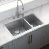 Ruvati Modena 32" Undermount Stainless Steel Kitchen Sink, 70/30 Double Bowl, 16 Gauge, RVM5300