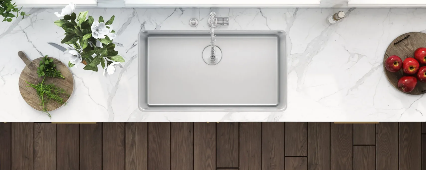 Ruvati Modena 31" Undermount Stainless Steel Kitchen Sink, 16 Gauge, RVM5931