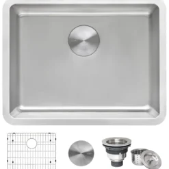 Ruvati Modena 23" Undermount Stainless Steel Kitchen Sink, 16 Gauge, RVM5908