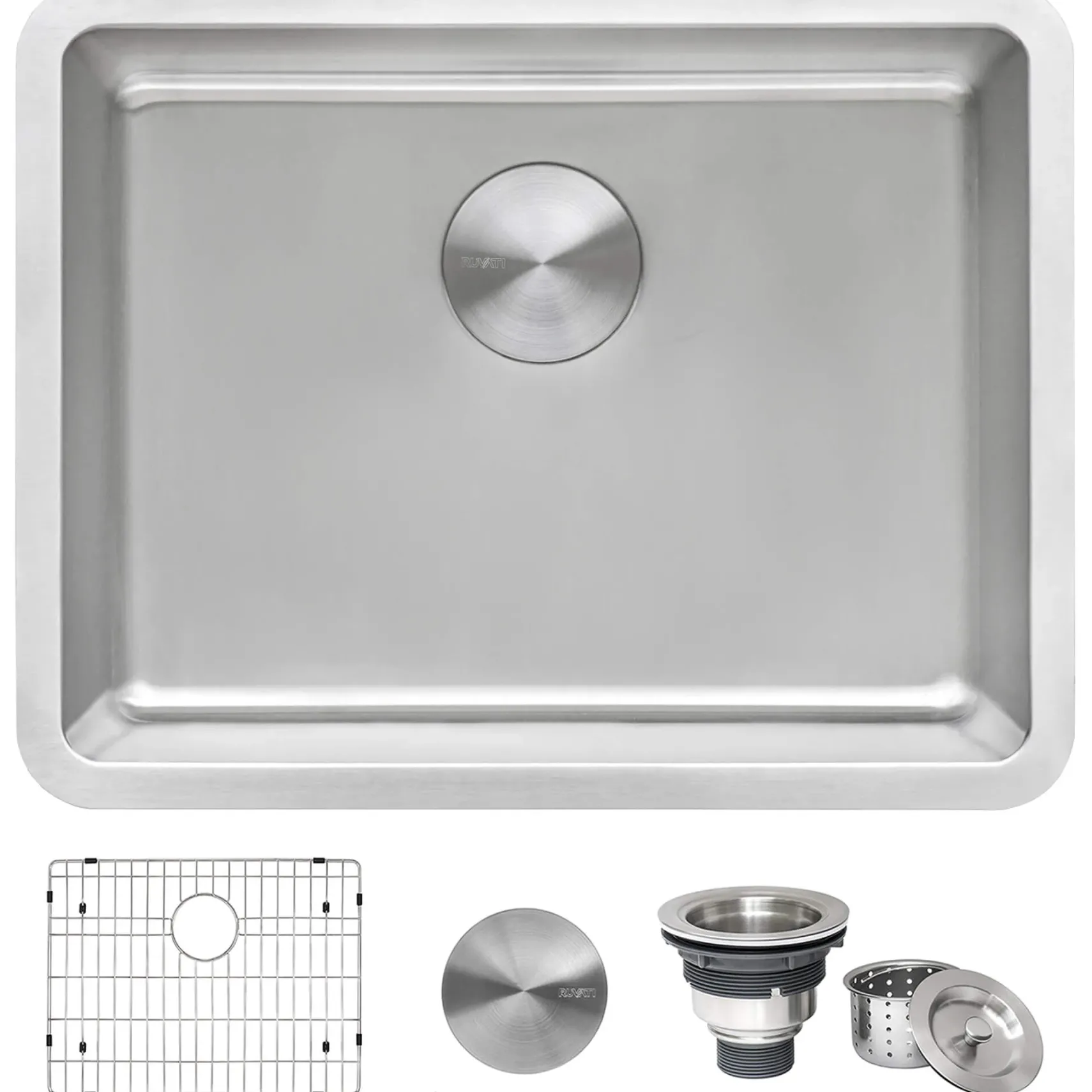 Ruvati Modena 23" Undermount Stainless Steel Kitchen Sink, 16 Gauge, RVM5908