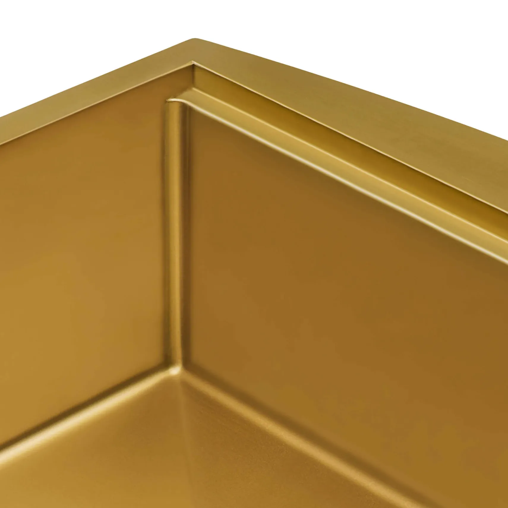 Ruvati Monaco 33" Stainless Steel Workstation Apron-front Farmhouse Sink, Matte Gold Brass Tone, 16 Gauge, RVH9207GG