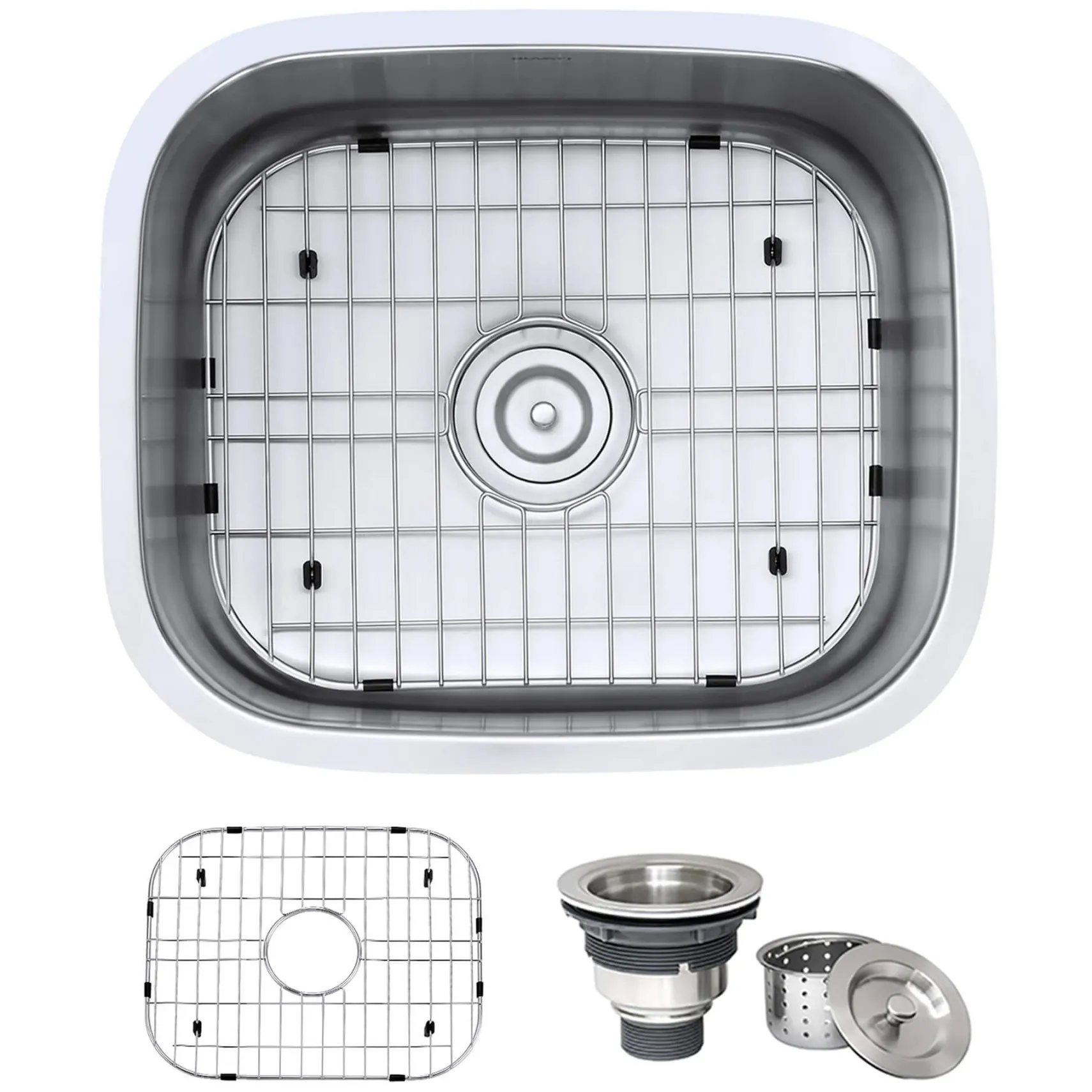 Ruvati Parmi 21" Undermount Stainless Steel Bar/Prep Sink, 16 Gauge, RVM4131