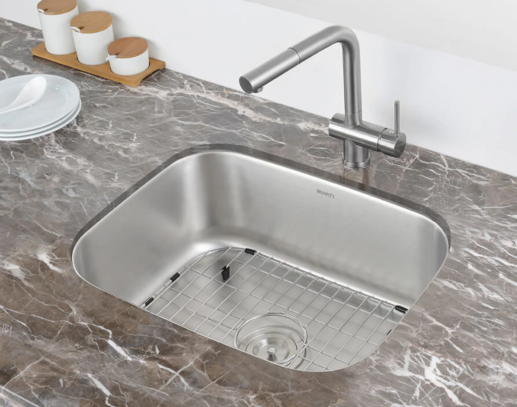 Ruvati Parmi 21" Undermount Stainless Steel Bar/Prep Sink, 16 Gauge, RVM4131