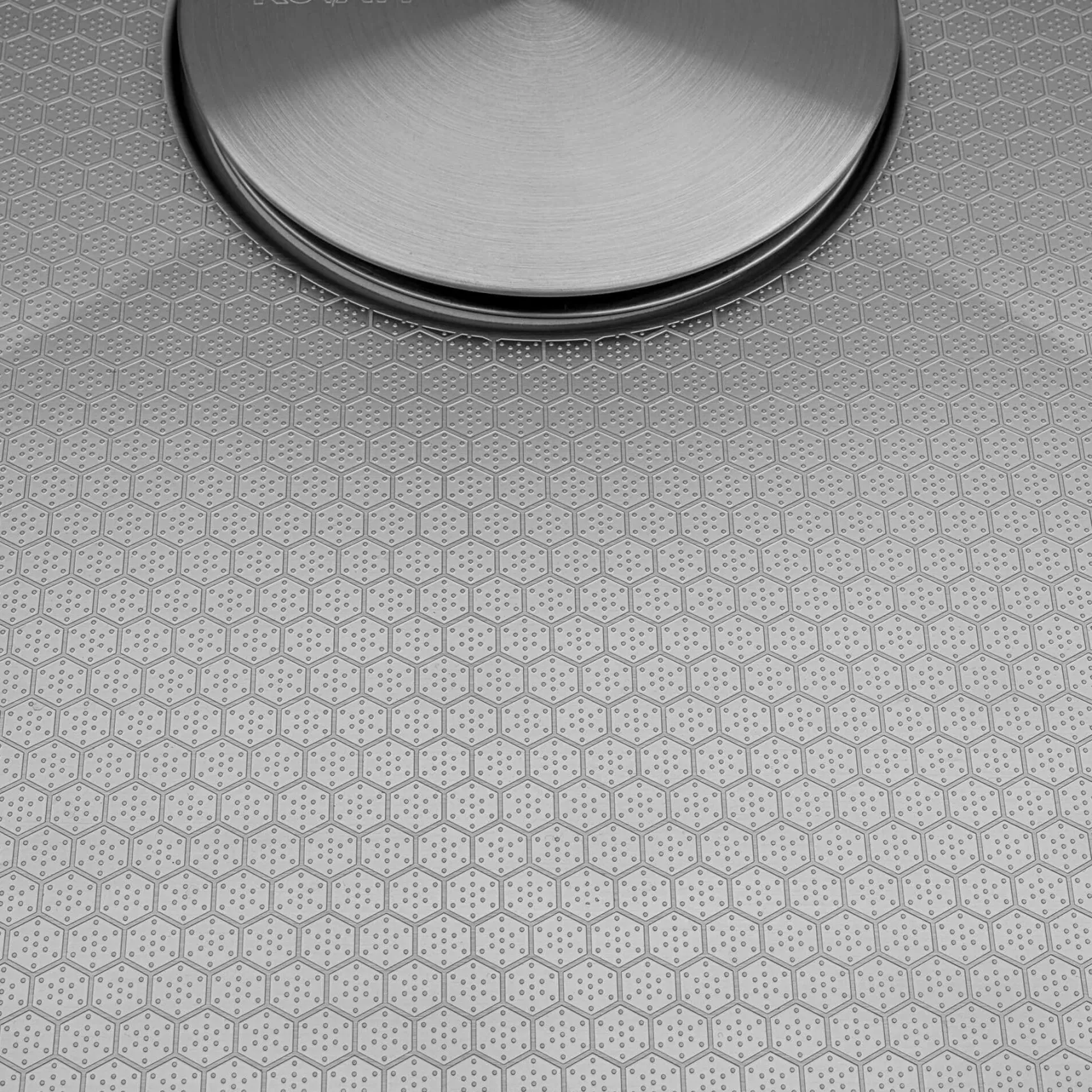 Ruvati Roma Hex Hex Bottom 33-inch Workstation Scratch Resistant Embossed Texture Kitchen Sink Stainless Steel, 16, RVH8633