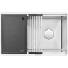 Ruvati Roma Hex 30" Undermount Stainless Steel Workstation Kitchen Sink, RVH8830