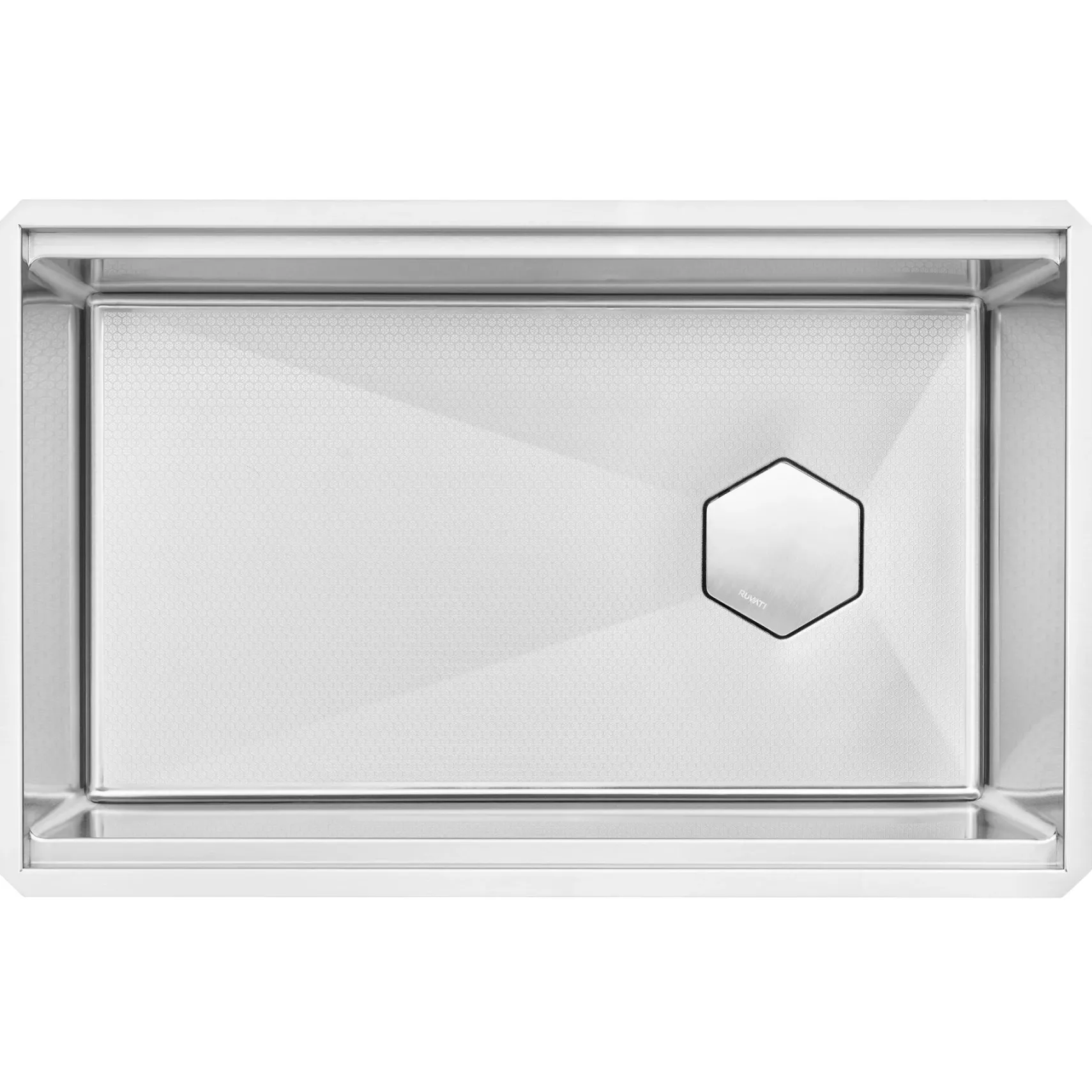 Ruvati Roma Hex 30" Undermount Stainless Steel Workstation Kitchen Sink, RVH8830