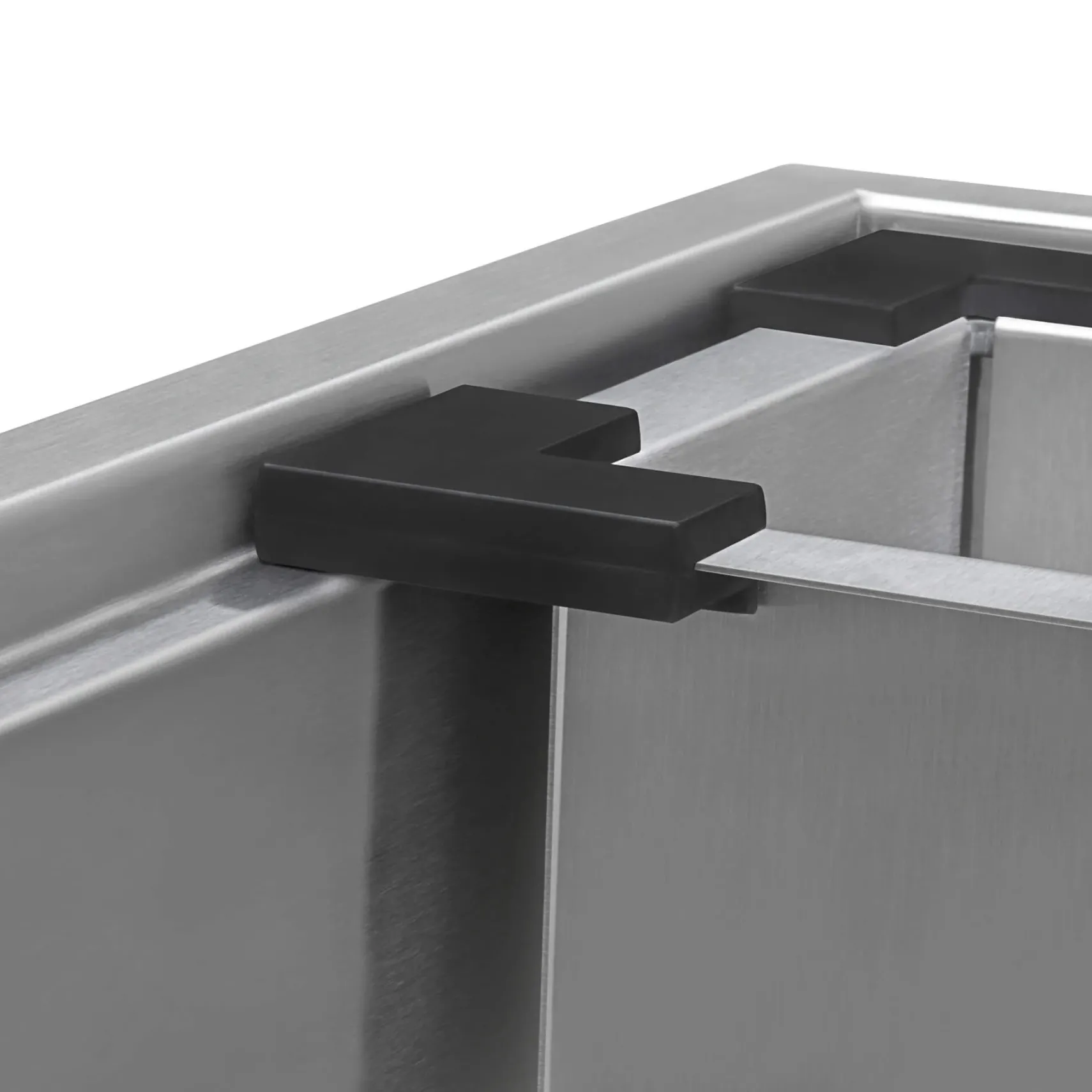 Ruvati Siena 33" Stainless Steel Workstation Kitchen Sink, 60/40 Double Bowl, 16 Gauge, Rounded Corners, RVH8035