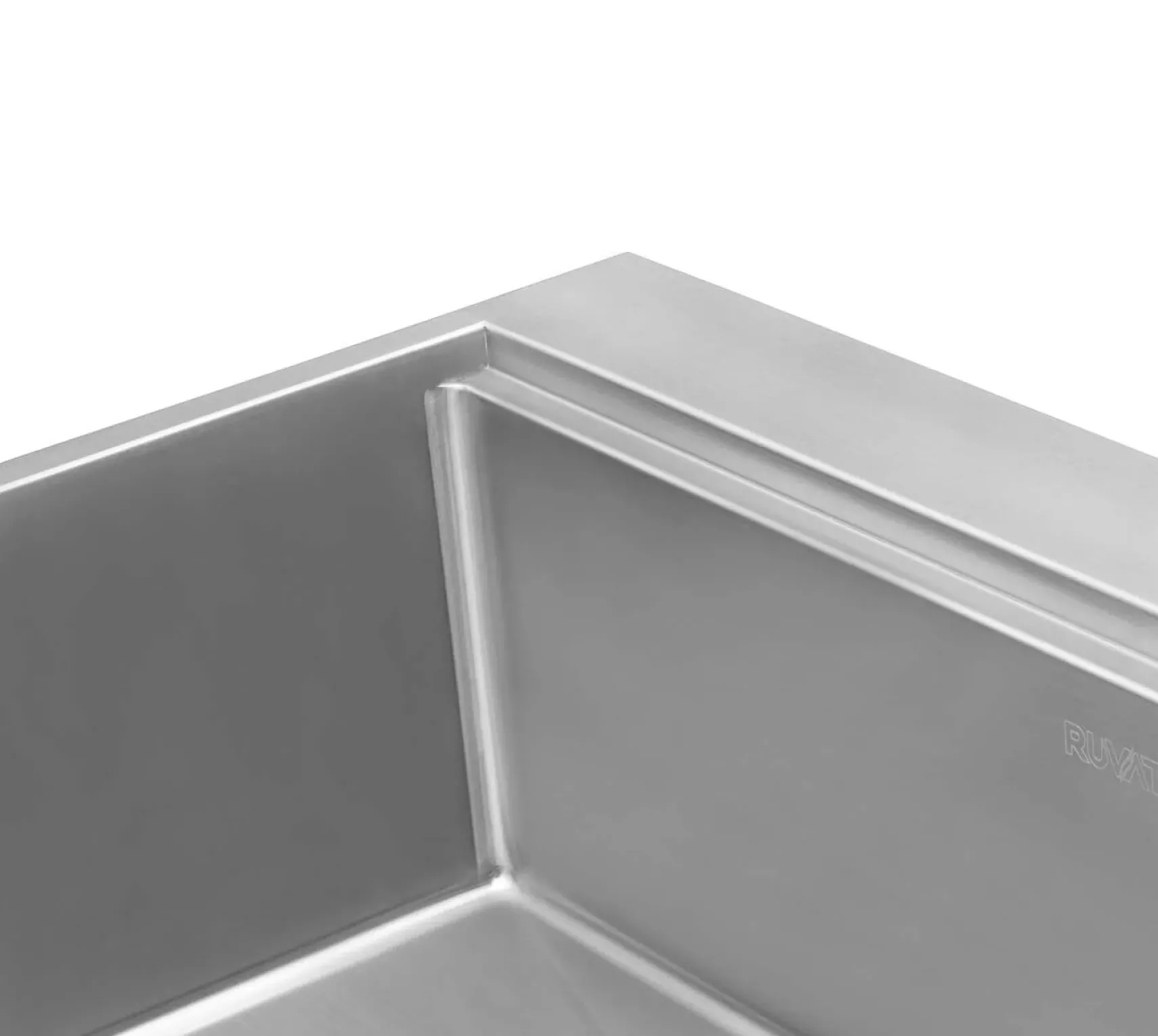 Ruvati Siena 33" Stainless Steel Workstation Kitchen Sink, 16 Gauge, Rounded Corners, RVH8003