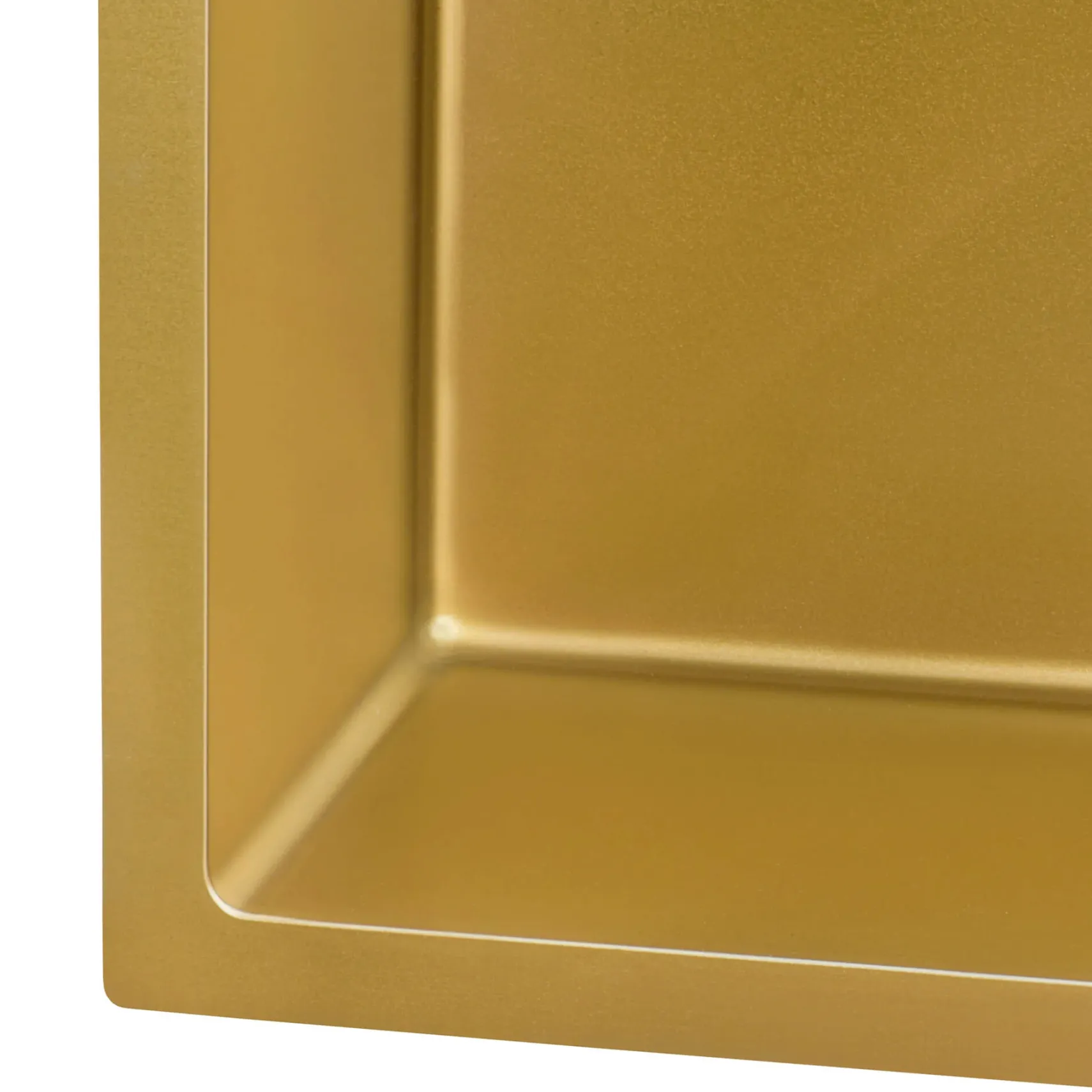 Ruvati Terraza 33" Undermount Stainless Steel Kitchen Sink, Brass Tone Matte Gold, 16 Gauge, RVH6433GG