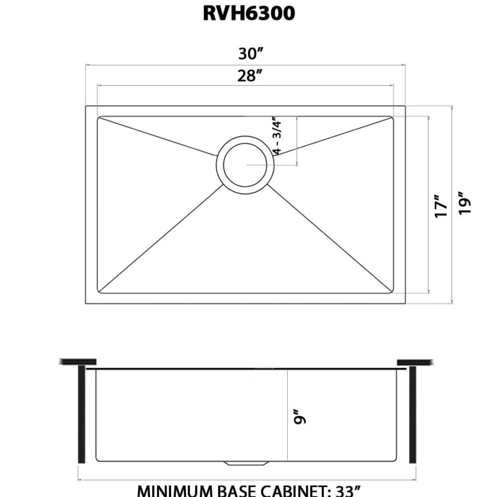 Ruvati Terraza 30" Undermount Stainless Steel Kitchen Sink, Brass Tone Matte Gold, 16 Gauge, RVH6300GG