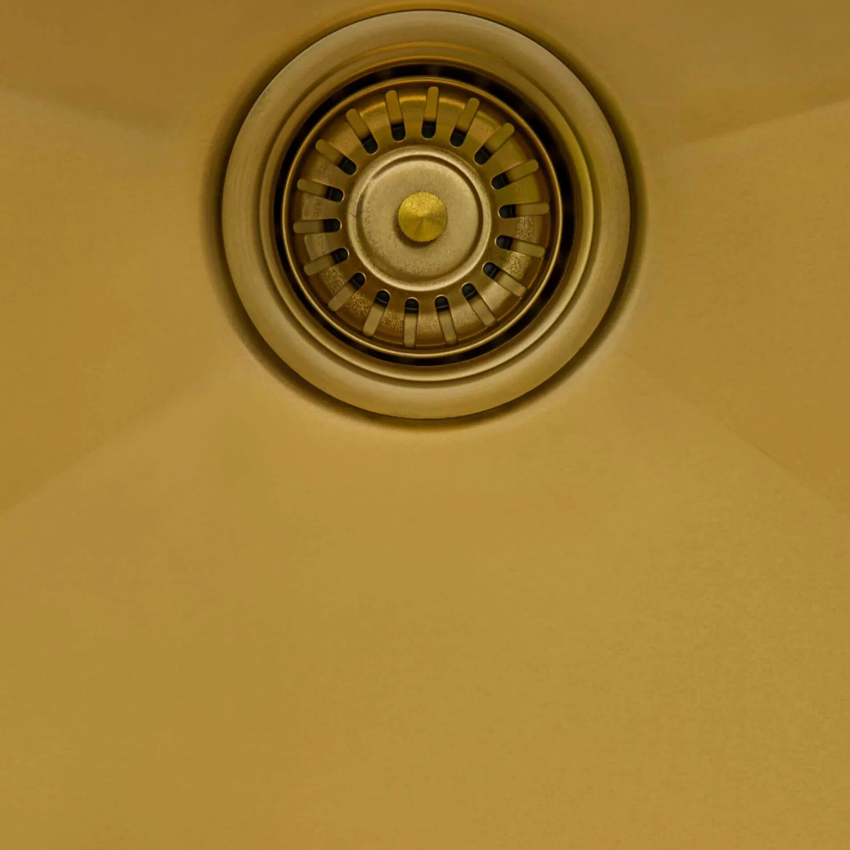 Ruvati Terraza 15 x 20 inch Polished Brass Matte Gold Stainless Steel Drop-in Topmount Bar Prep Sink Single Bowl, 16, Matte Gold Satin Brass, RVH8110GG