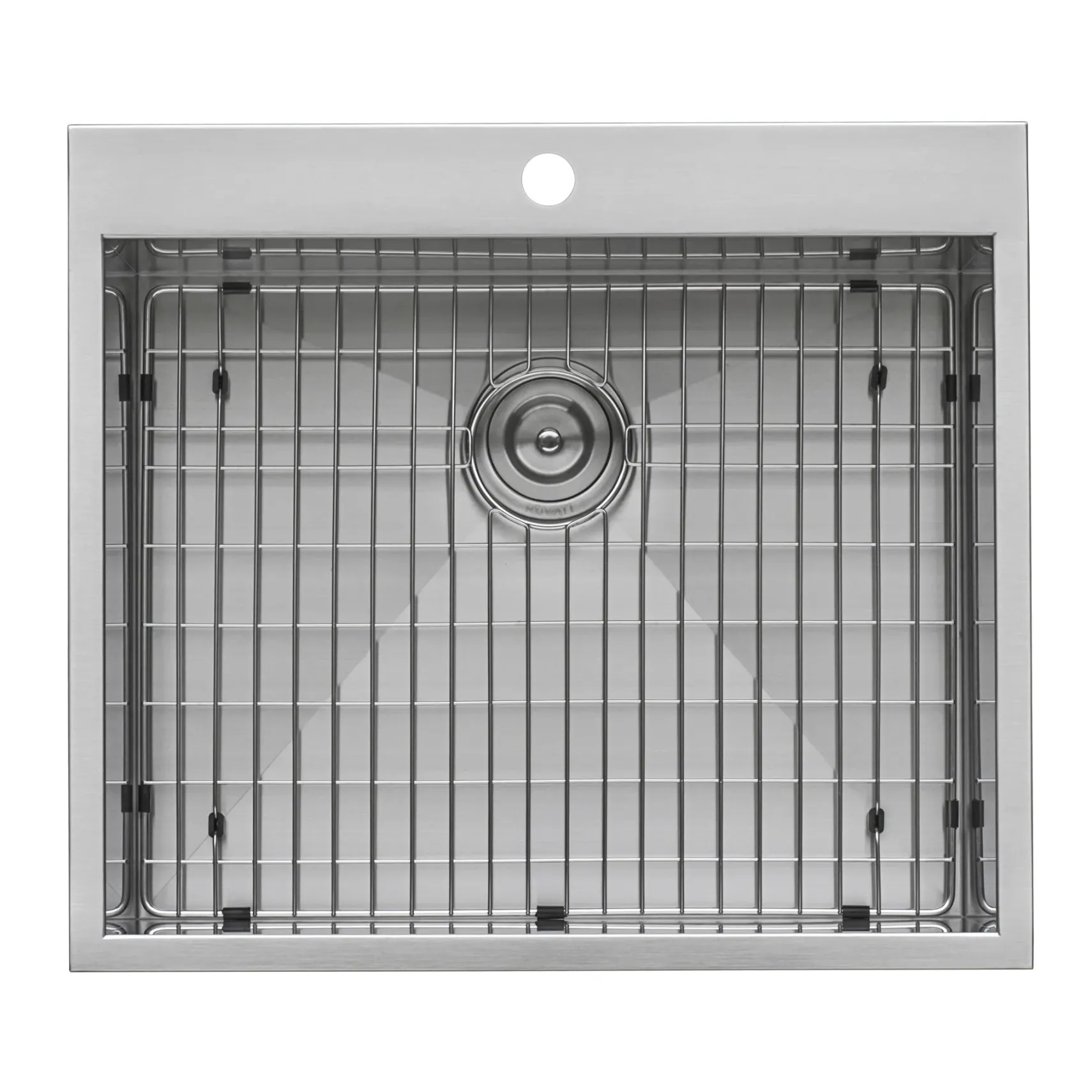 Ruvati Tirana 25" Drop-in Topmount Stainless Steel Kitchen Sink, 16 Gauge, RVH8010