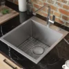 Ruvati Tirana Pro 18" Drop-in Topmount Stainless Steel Bar/Prep Sink, 16 Gauge, RVH8006