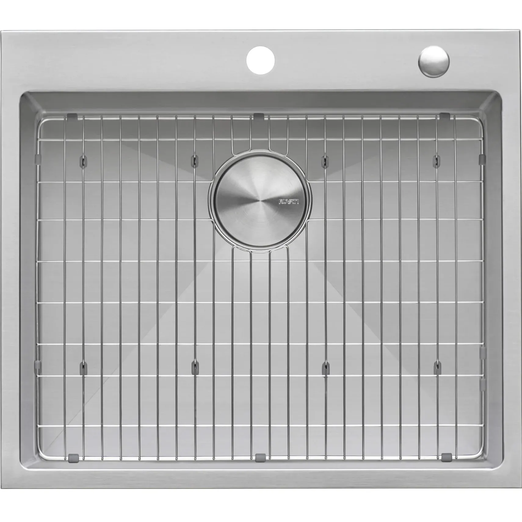 Ruvati Tirana Pro 21" Drop-in Topmount Stainless Steel Bar/Prep Sink, 16 Gauge, RVH8071