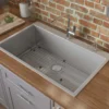 Ruvati Tirana Pro 33" Stainless Steel Kitchen Sink, 16 Gauge, Rounded Corners, RVH8005