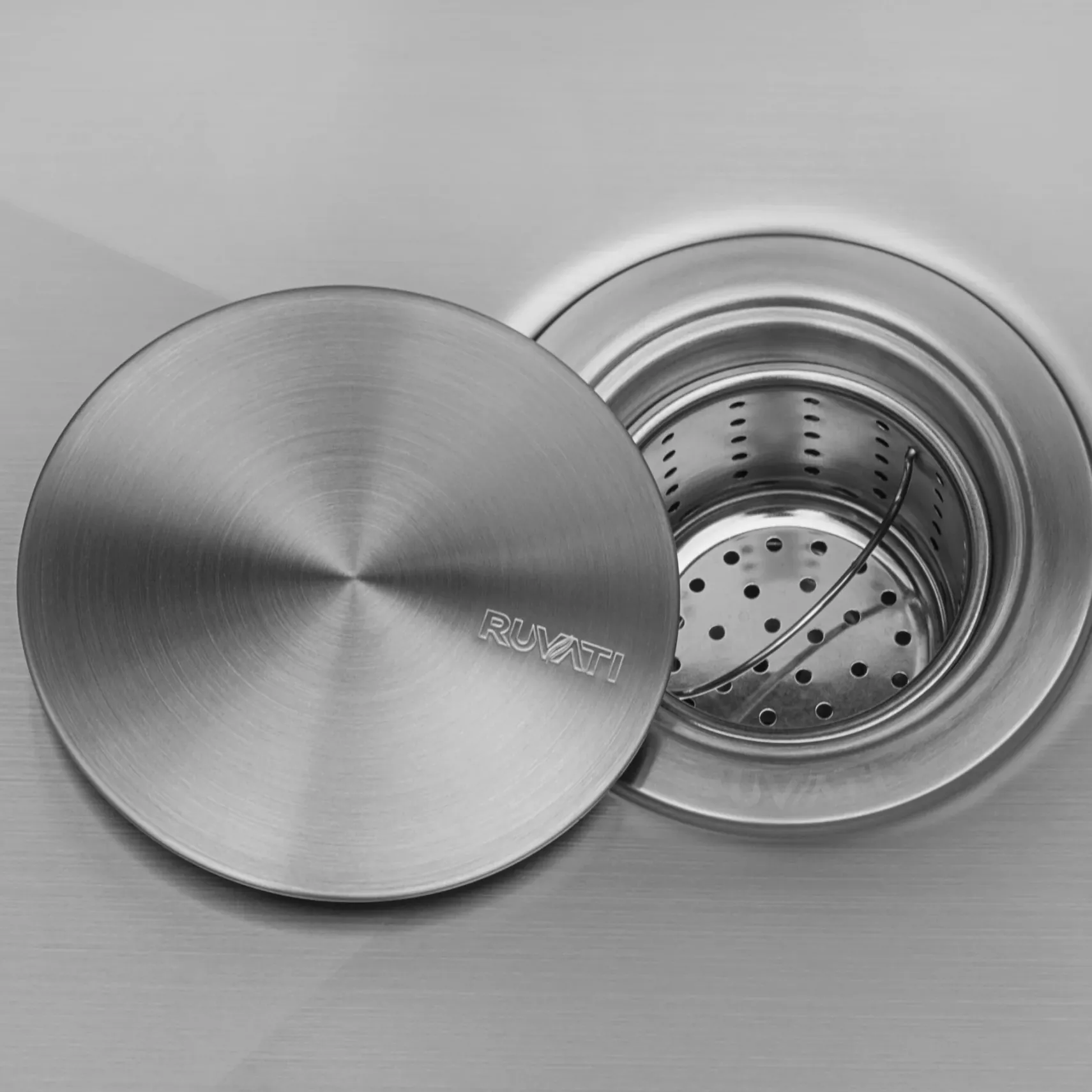 Ruvati Tirana Pro 25" Stainless Steel Kitchen Sink, 16 Gauge, Rounded Corners, RVH8007