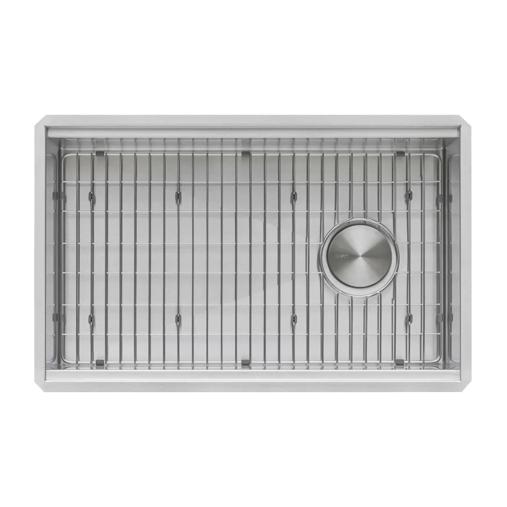 Ruvati Veniso Nova 27" Slope Bottom Offset Drain Undermount Stainless Steel Workstation Kitchen Sink, 16 Gauge, RVH8573