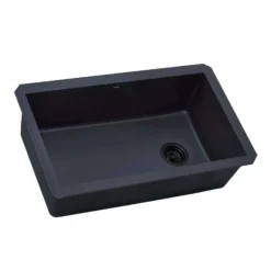 Ruvati 32 x 19 inch epiGranite Undermount Granite Composite Single Bowl Kitchen Sink, Catalina Blue , RVG2033LU