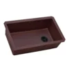 Ruvati 32 x 19 inch epiGranite Undermount Granite Composite Single Bowl Kitchen Sink, Carnelian Red, RVG2033RD